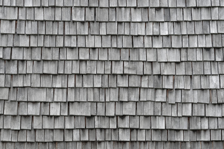 old weathered wooden shingles D7WM9T3 scaled